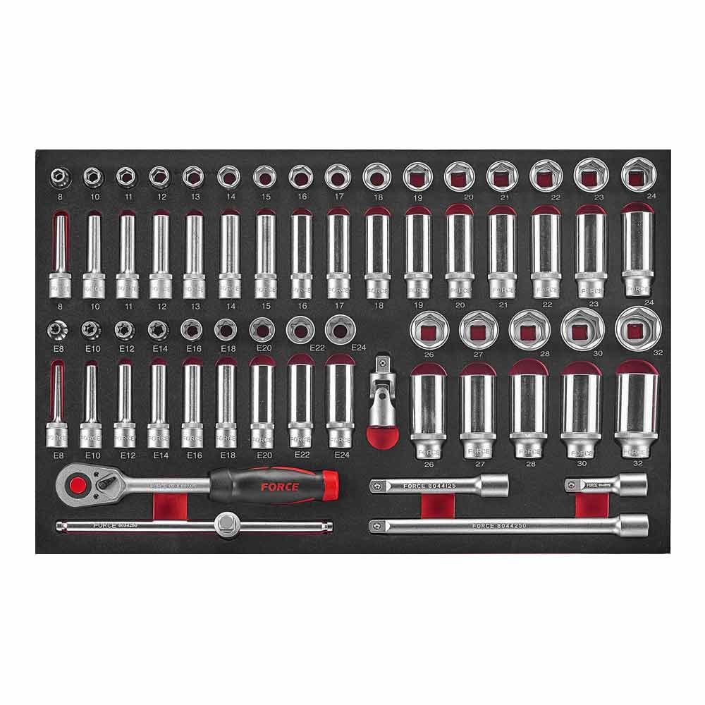 66-delige 1/2" Dopsleutel Combinatieset (EVA)