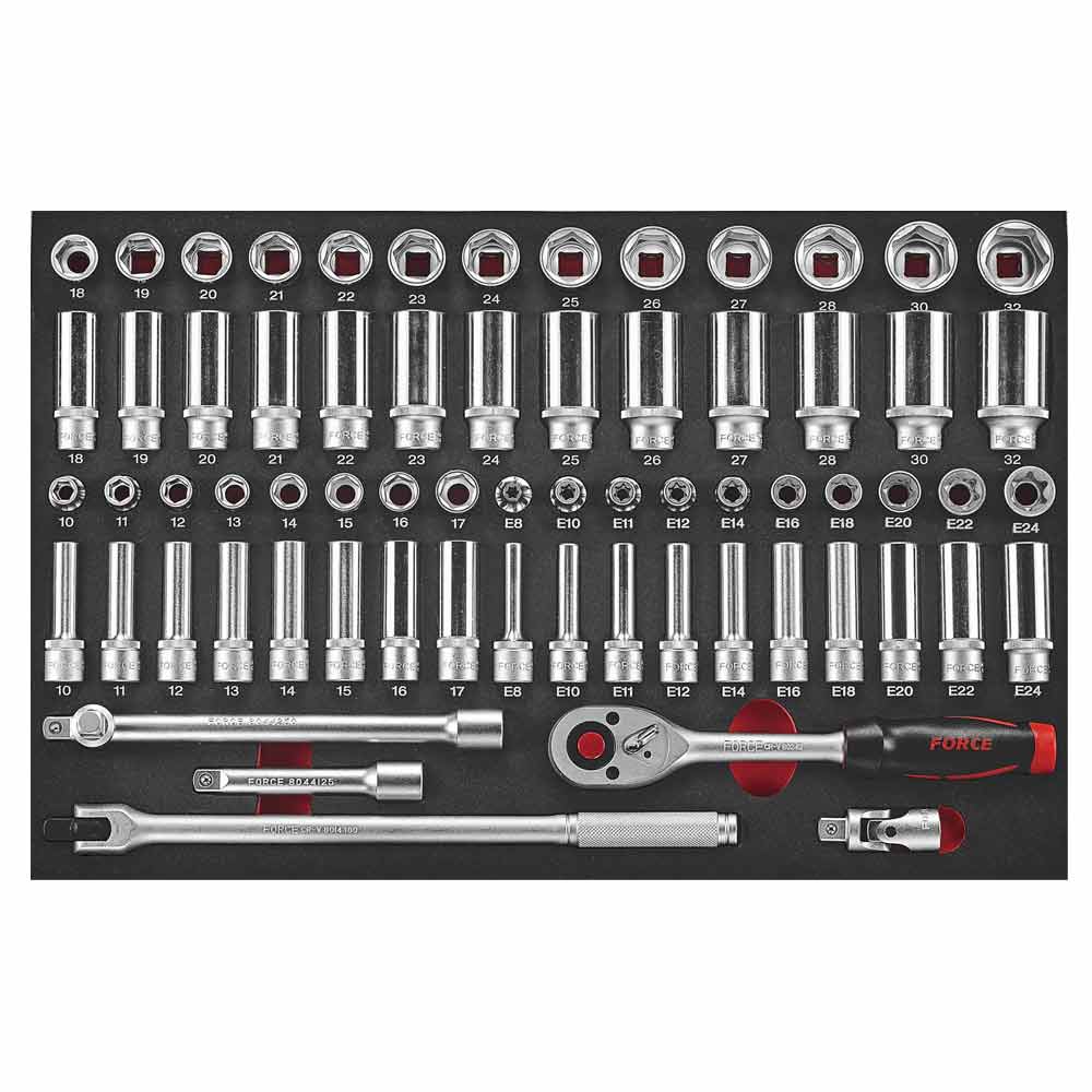 68-delige 1/2'' Dopsleutel Combinatie Set (EVA)