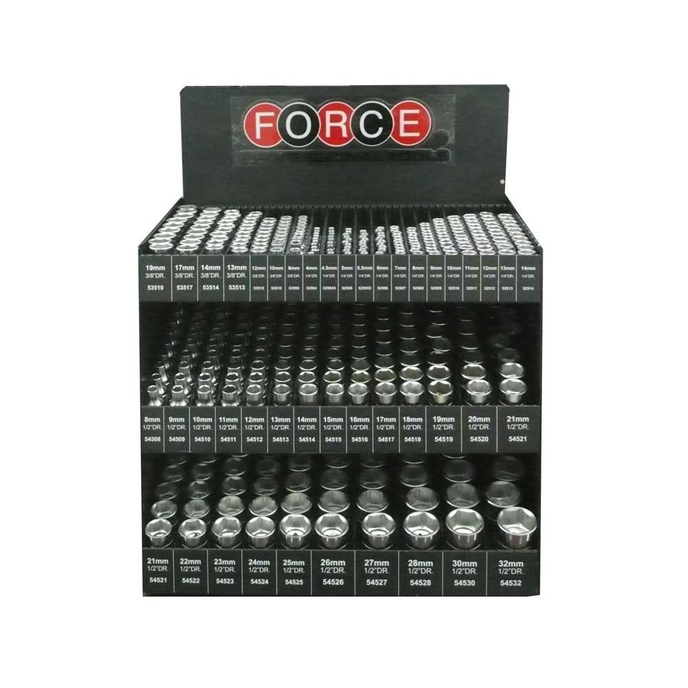 3-layer socket display shelf with 429pcs tools