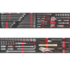 3-drawer chest with 147pcs SAE tools (EVA)
