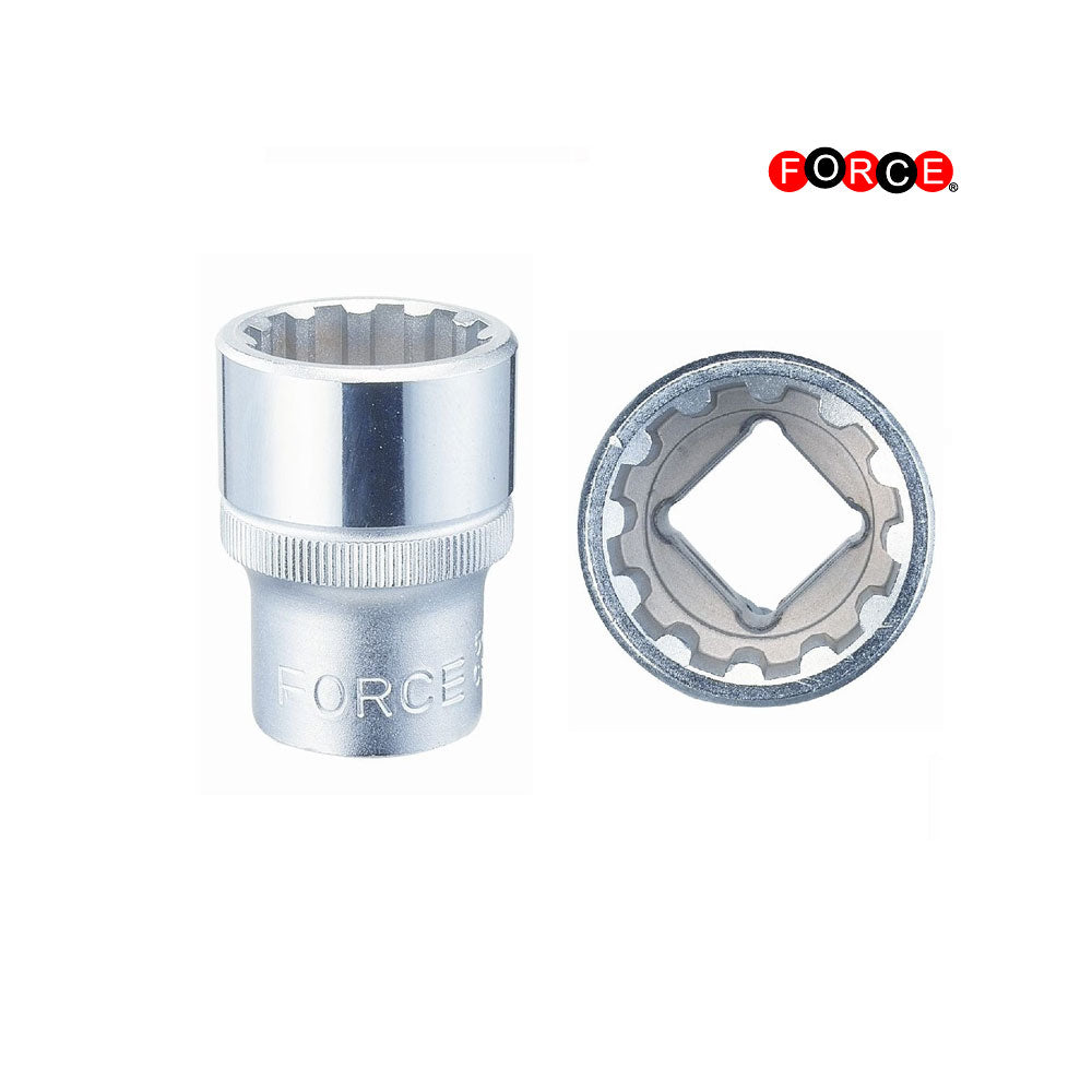 1/4" Veeltand dop (25mmL) 5.5
