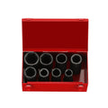 8-delige 3/4'' 6-kant krachtdop lang set