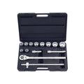 14pc 3/4" 12pt. Flank socket set (MM) - blow mold case