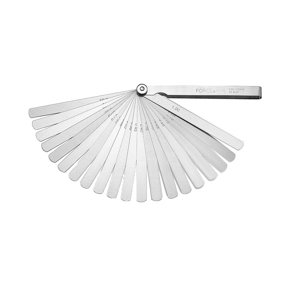 20pcs Long feeler gauge 150mmL (rounded-rectangle-shaped)