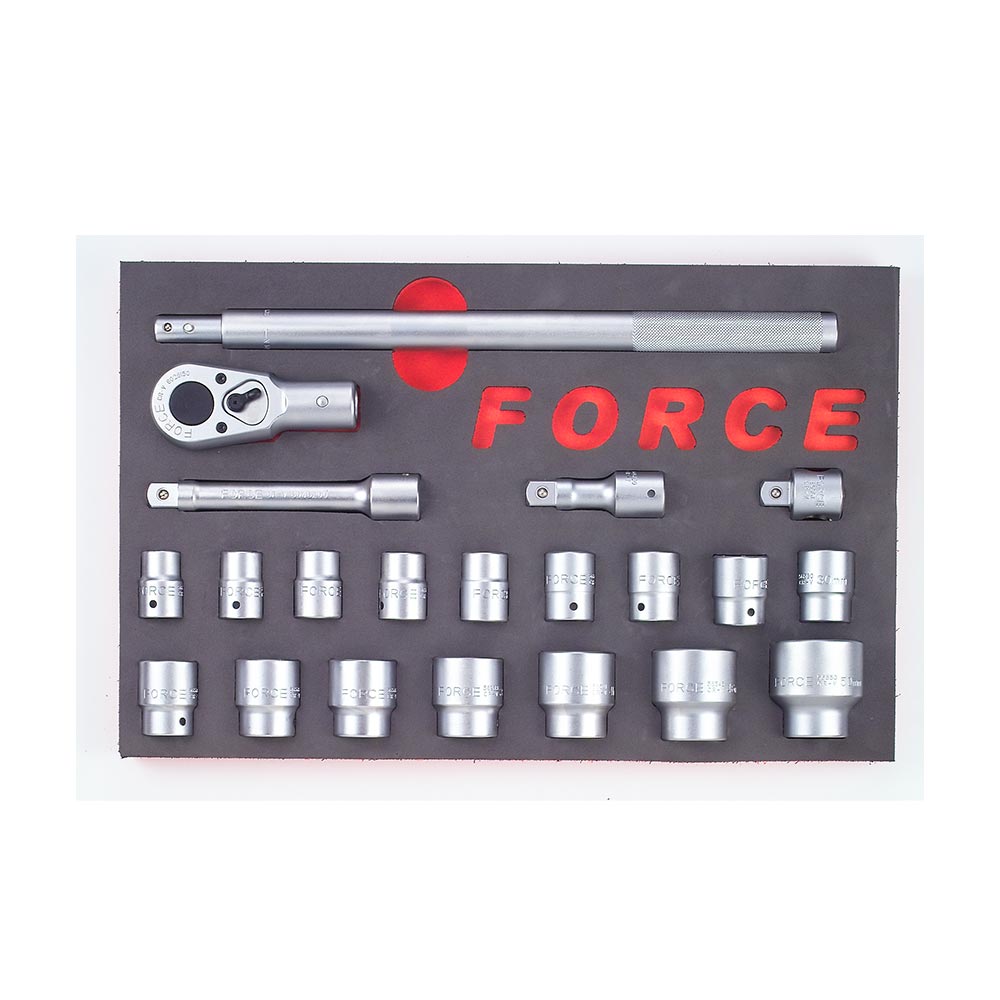 21-delige 3/4" Doppen Set (EVA 10217)