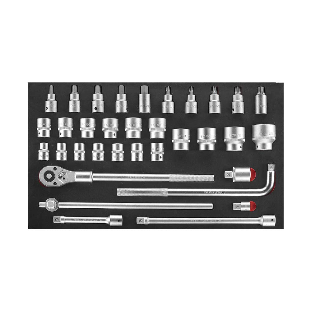 34-delige 3/4" Aandrijving Doppen Set (10318 EVA)