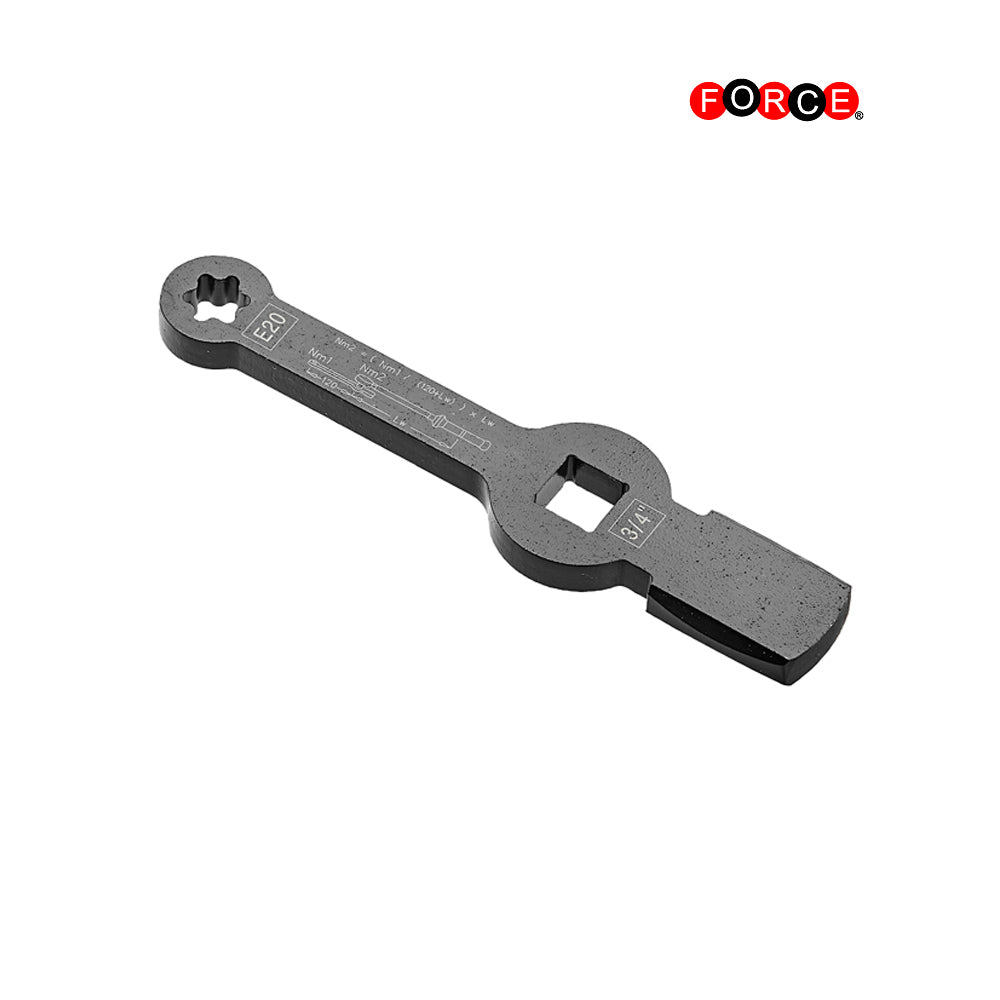 Speciale sleutel voor remklauwschroefverbinding 3/4"DR. E20