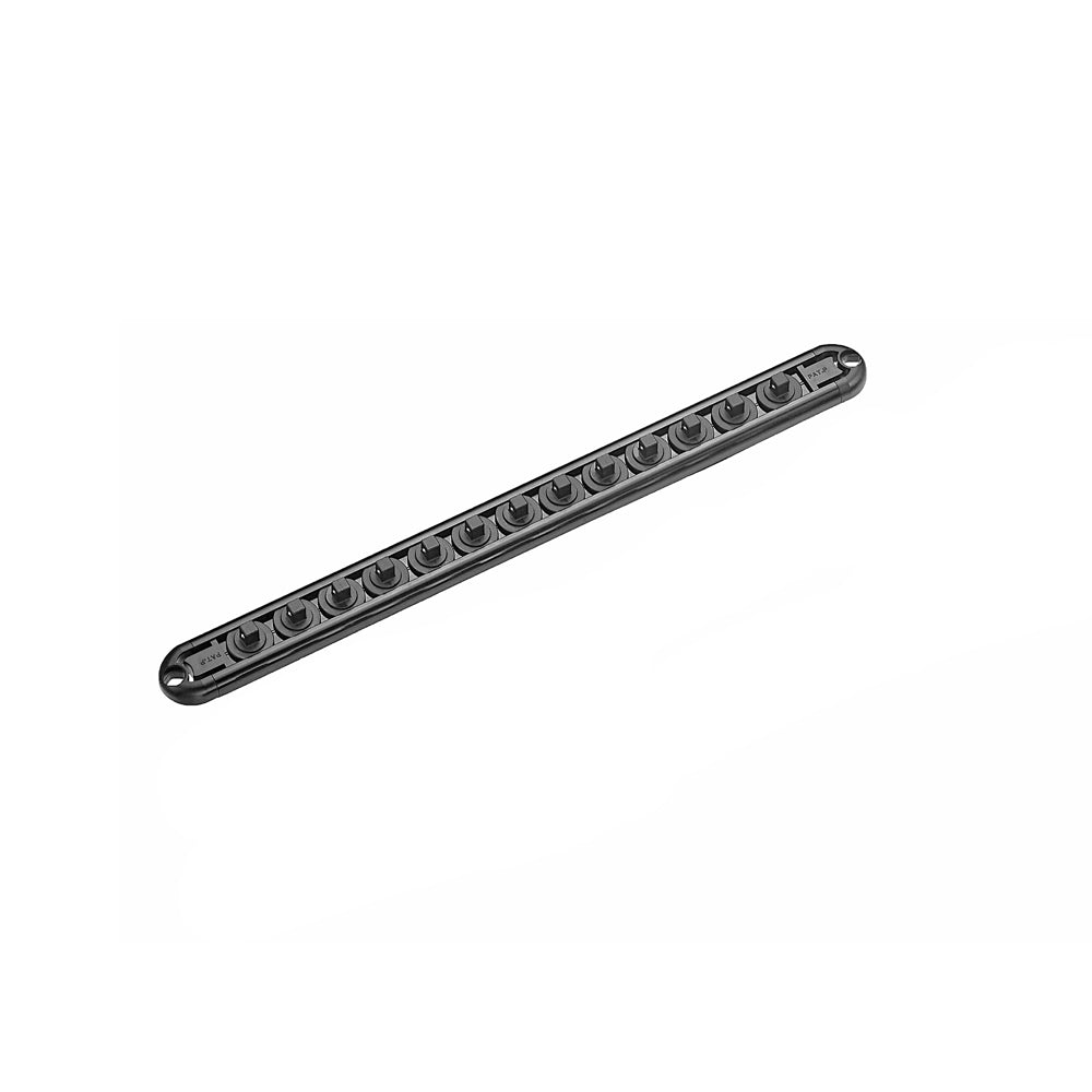 Aluminium Doppenrail Magnetisch voor 1/4" Drive 13st