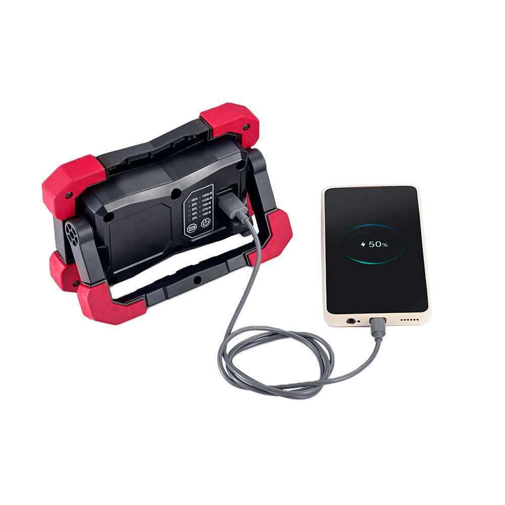 COB LED Werklamp met Powerbank 3000 lumen