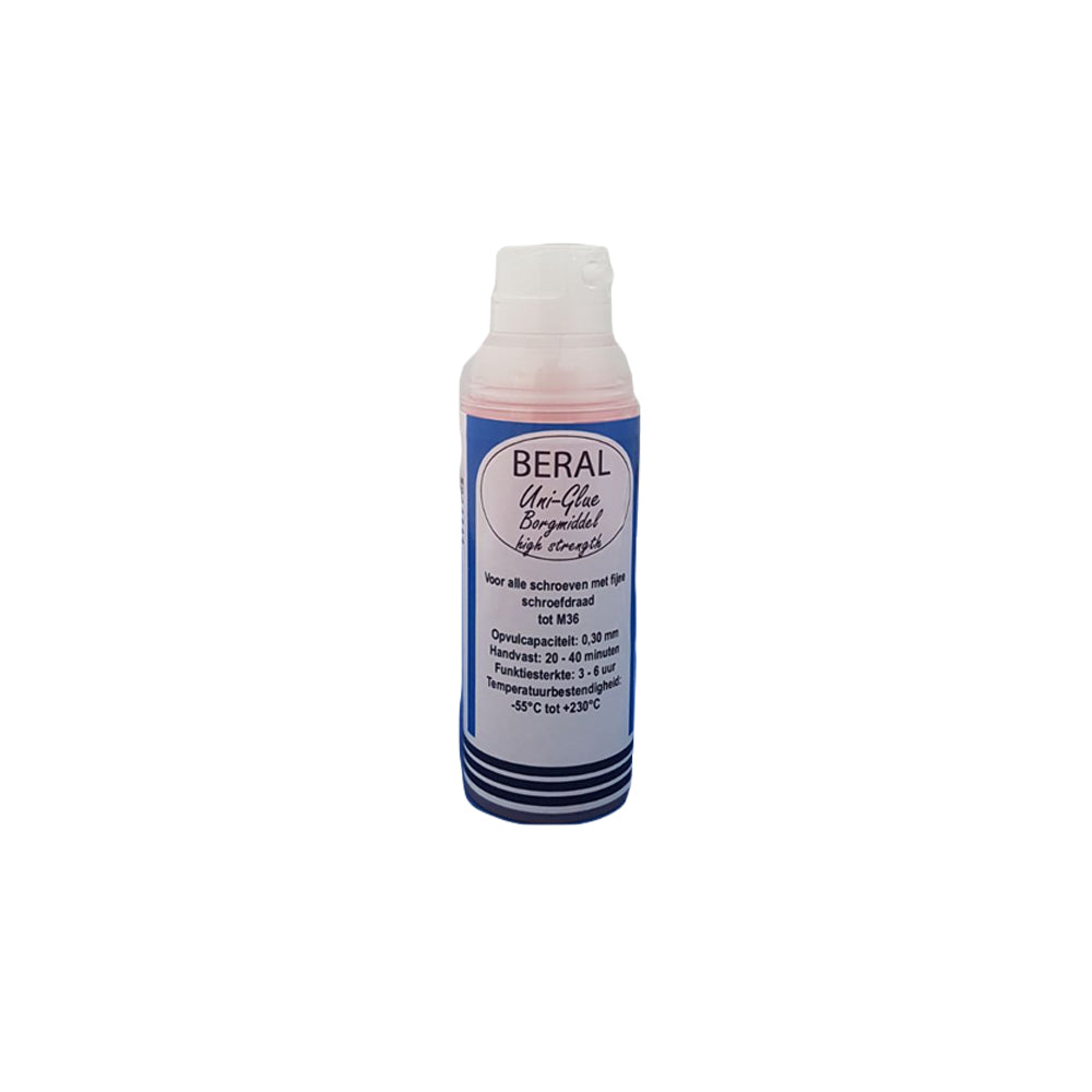 Beral Uni-Glue Borgmiddel rood high strength 50ml