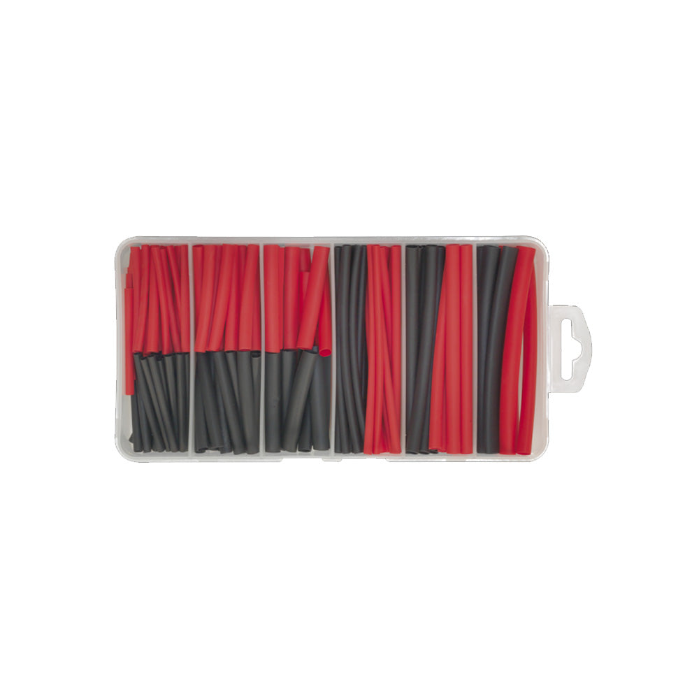 Krimpkous assortiment Rood/Zwart 127 delig