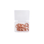 Assortiment gevulde koperen carterplugringen 12mm 20st