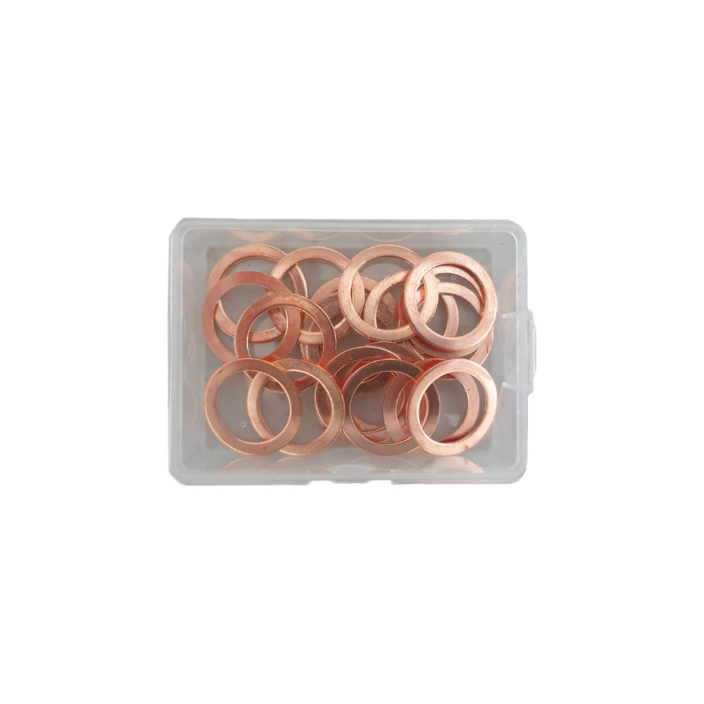 Assortiment Koperen ringen 12mm 20st