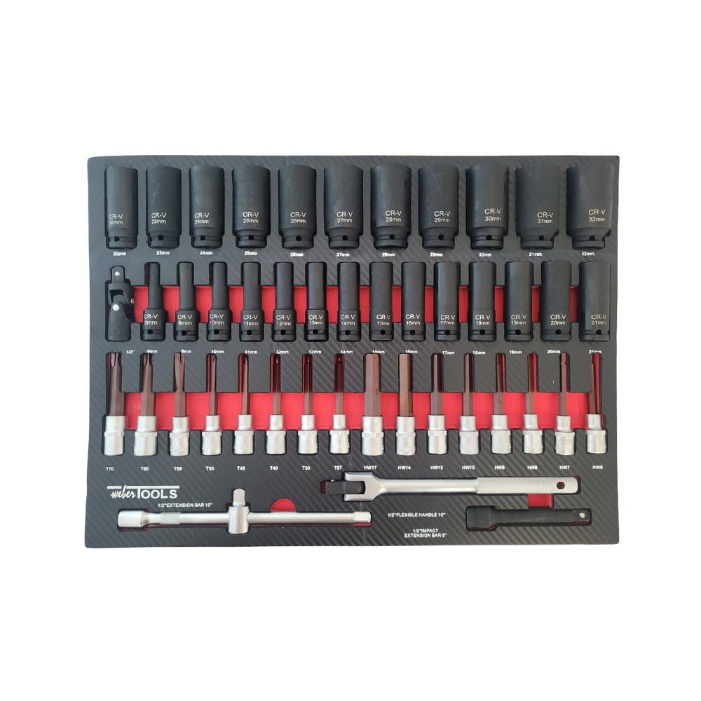 Weber Tools 290-Delige Gevulde Deluxe Gereedschapswagen
