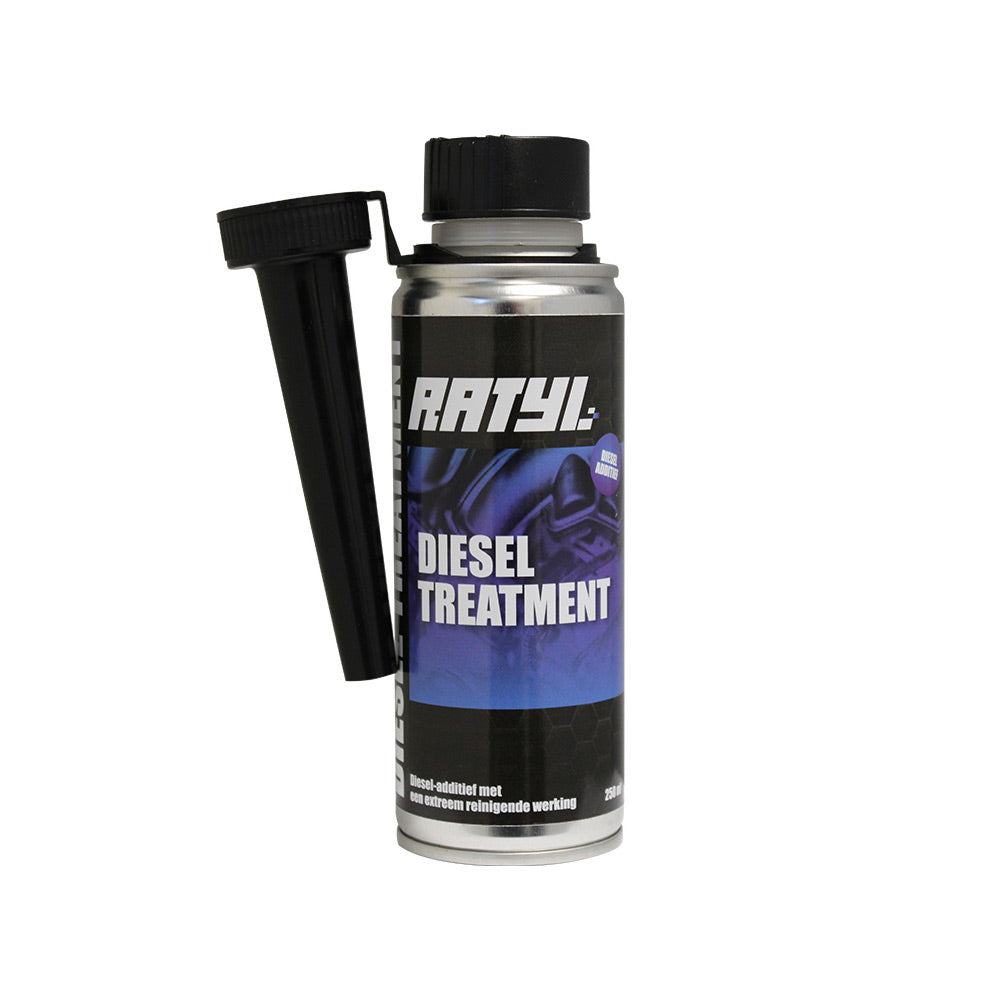 Ratyl Dieselbehandeling, blik