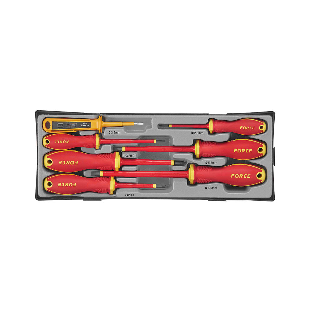 7pc Insulated screwdriver & voltage tester set