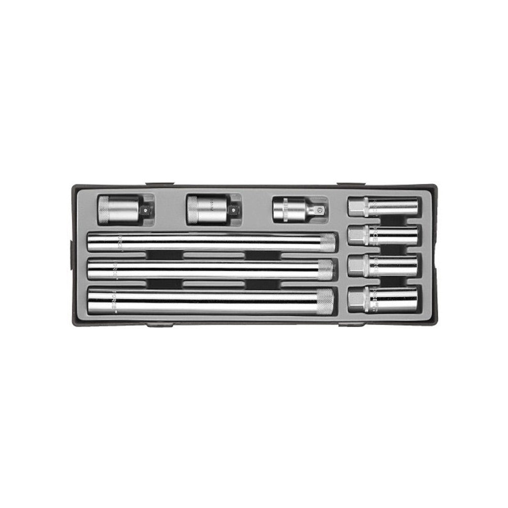 3/8" Bougiedoppen set 10 delig