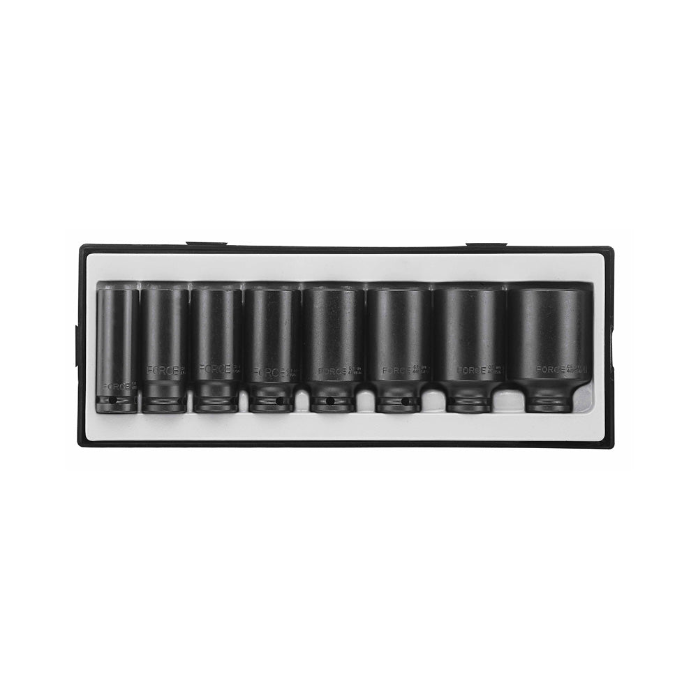 1/2" Krachtdoppenset lang 12-kant 8 delig