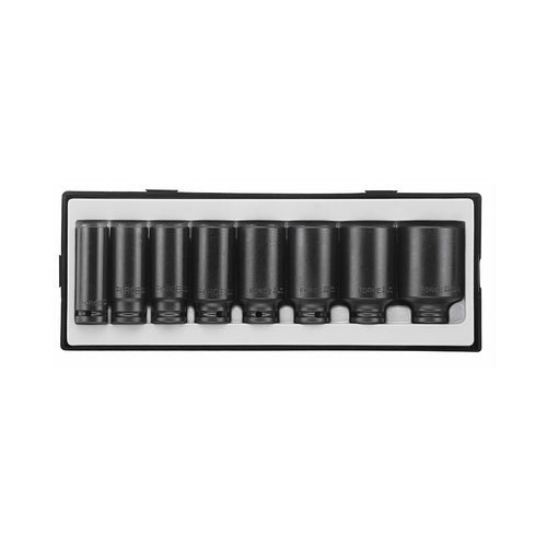 1/2" Krachtdoppenset lang 12-kant 8 delig