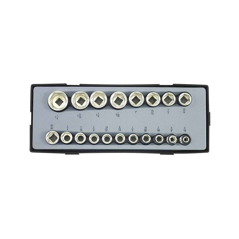 1/2" Doppenset SAE 19 delig