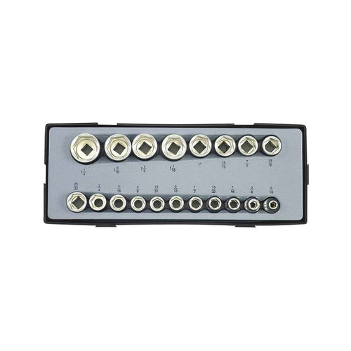 1/2" Doppenset SAE 19 delig