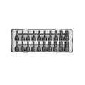 1/2" Slagmoersleutelset zeskant & ster 20st