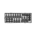 1/2" 25-delige DR. Impact torx-dopsleutelset & torx- en multi-tanddopsleutelbitset