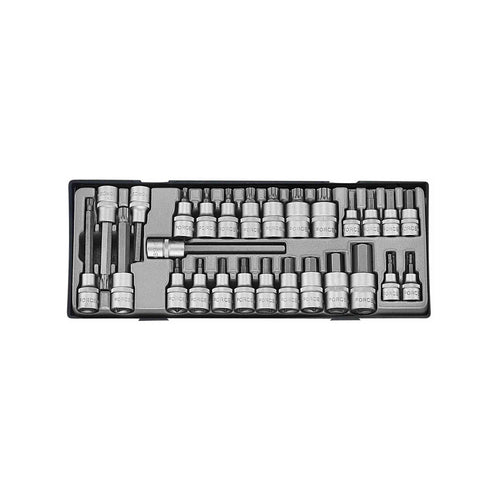 1/2" Doppenset Inbus - Spline 27 delig