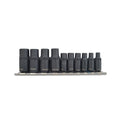 Doppenset 1/4" en 3/8" 10 delig (magnetisch)