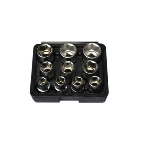 1/2" Doppenset 6-kant 10 delig