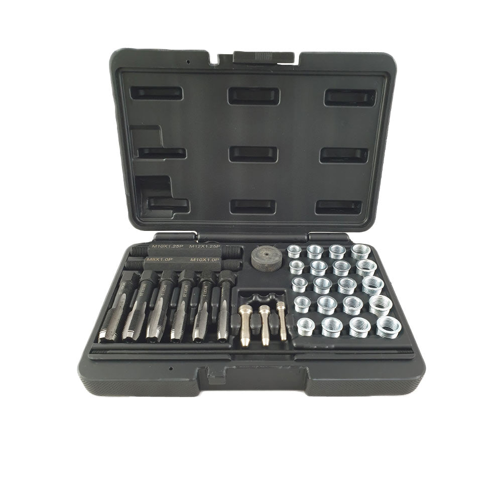 Gloeibougie schroefdraad reparatie set 31 delig