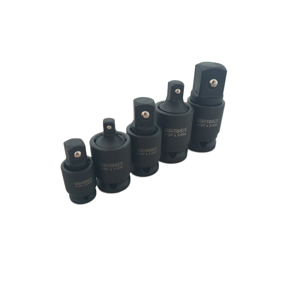 Kracht-kogelgewricht adapter set 5 delig