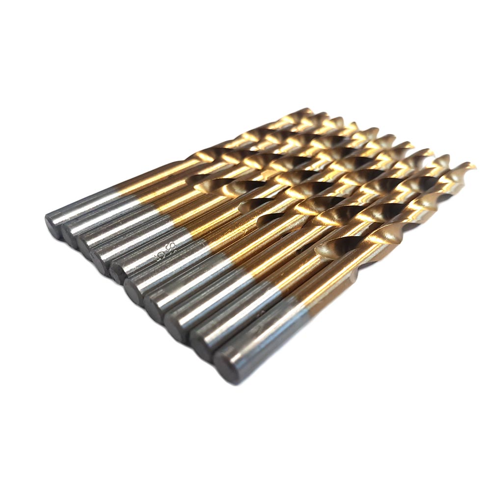 3.0 mm HSS TiN metaalboren 10 stuks