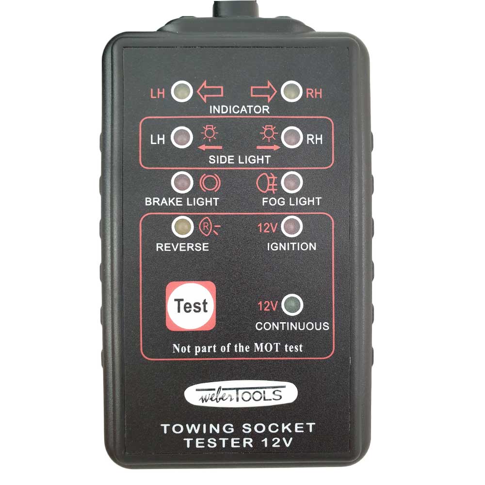Trekhaakstekker tester 12V