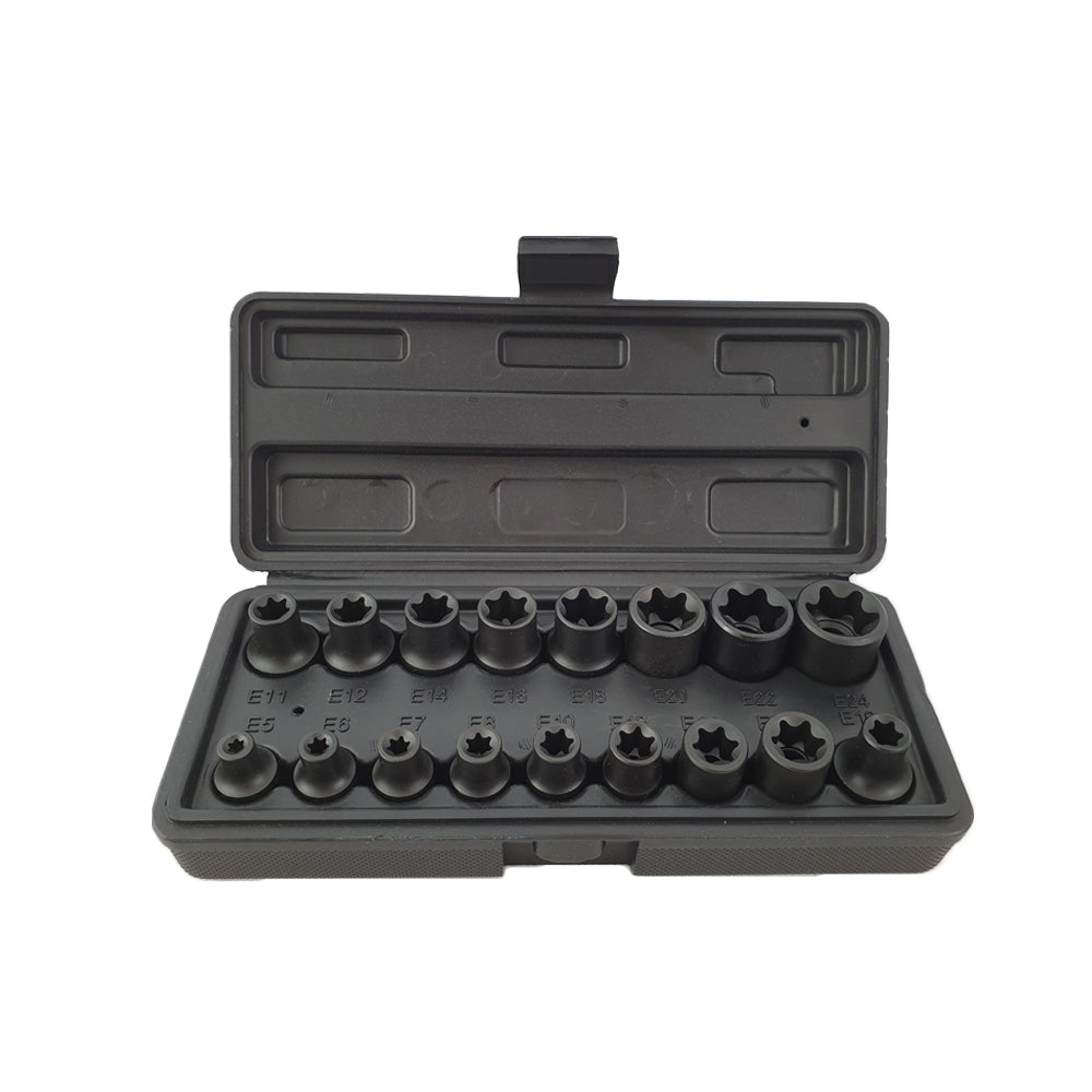 3/8'' & 1/2'' Krachtdoppen set E-Torx