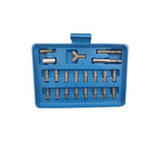 Bits set 100 delig 1/4" in opbergdoos