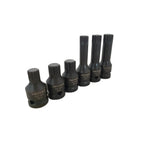 1/2" Krachtdoppenset Spline 6 delig