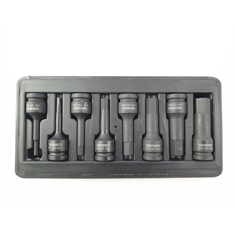 1/2'' Krachtdoppenset Inbus 8-delig