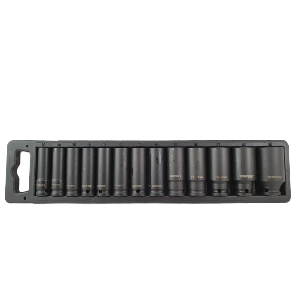 1/2" Krachtdoppenset lang 13 delig