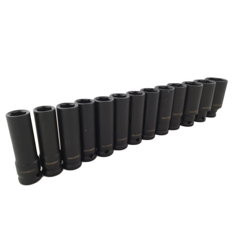 1/2" Krachtdoppenset lang 13 delig
