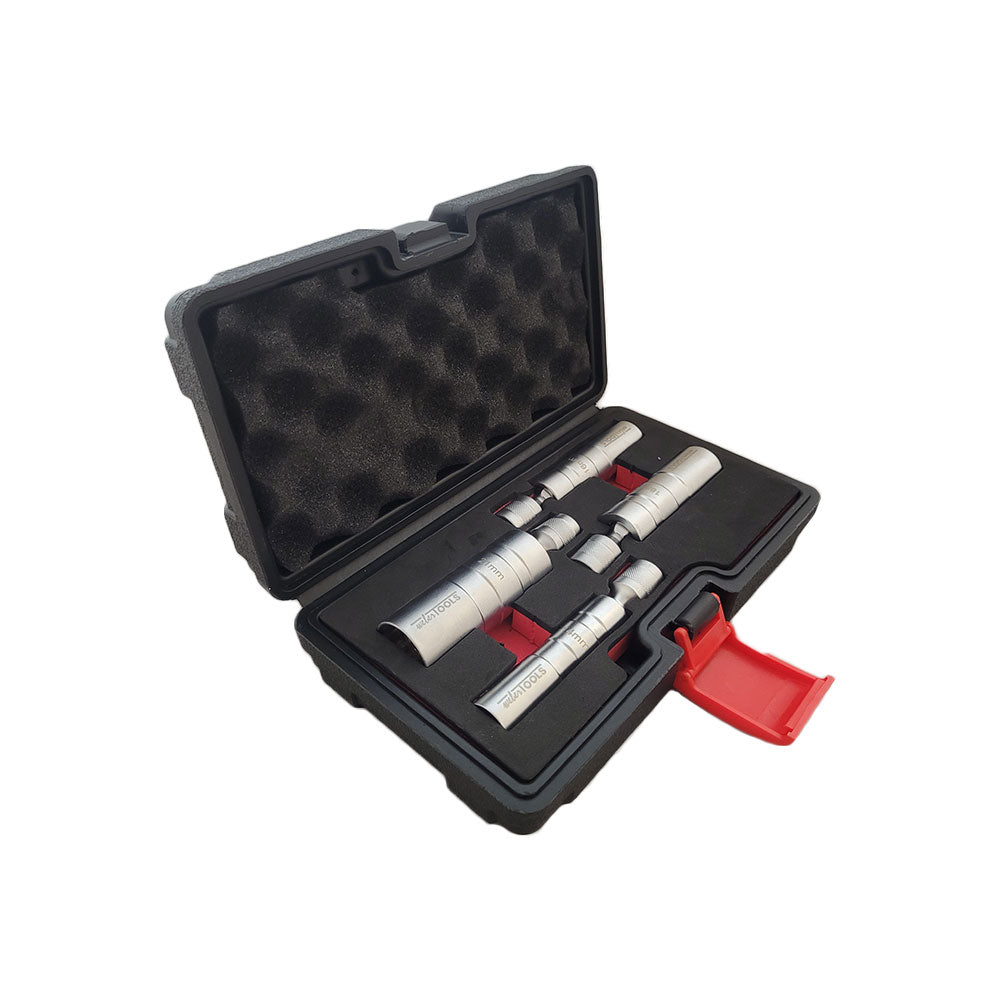 3/8" Bougie Doppenset Magnetisch Flexibel 4-Delig