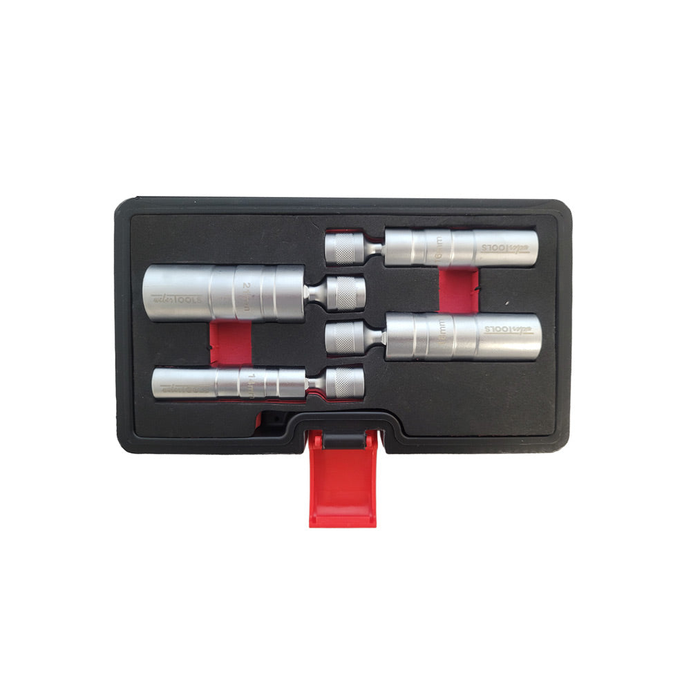 3/8" Bougie Doppenset Magnetisch Flexibel 4-Delig