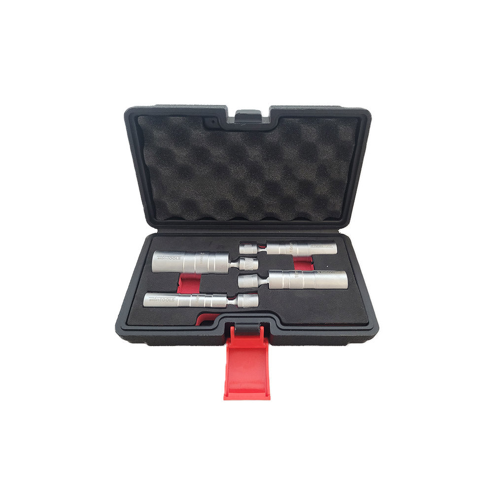 3/8" Bougie Doppenset Magnetisch Flexibel 4-Delig