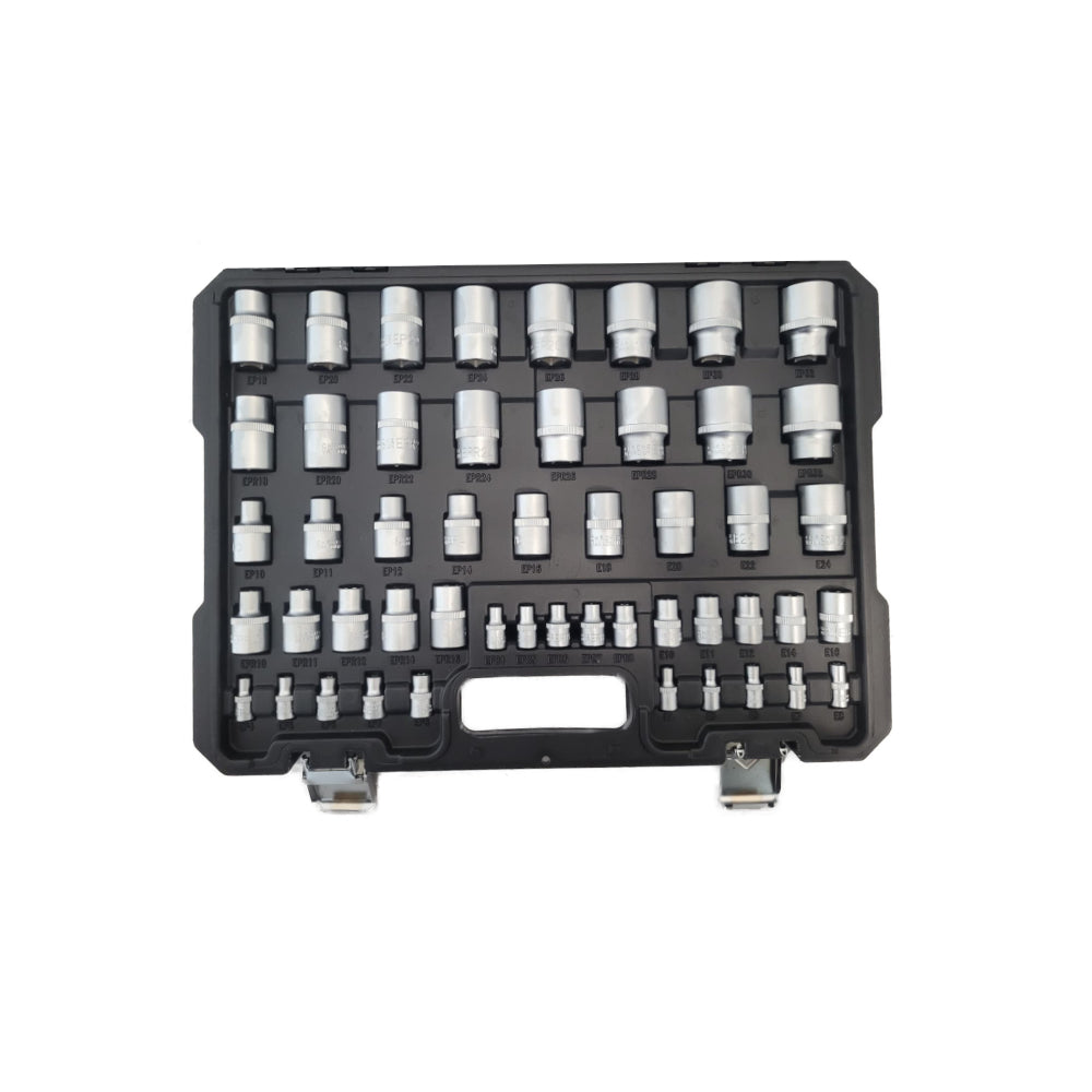 1/4"+3/8"+1/2" Torx-Dopsleutel Set, 101-dlg