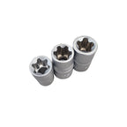 1/4"+3/8"+1/2" Torx-Dopsleutel Set, 101-dlg