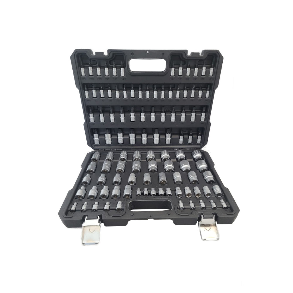 1/4"+3/8"+1/2" Torx-Dopsleutel Set, 101-dlg